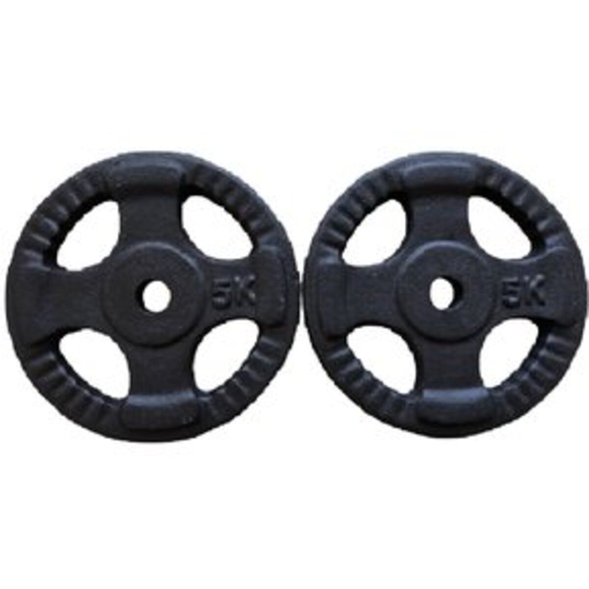 GENERICO - Discos Pesas Para Barra  Volante Par 5 Kg  10 Kg