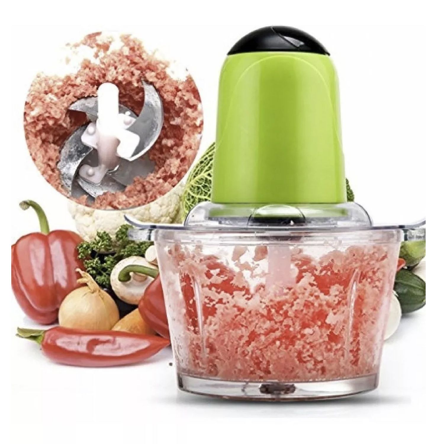 Picador De Verduras Picador Eléctrico De Alimentos De Un Solo