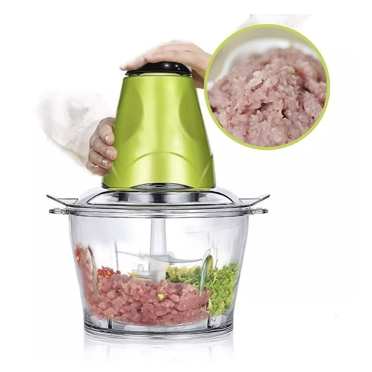 ONE PIXEL - Picatodo Eléctrico Triturador Alimentos Carne Verduras ONE PIXEL.