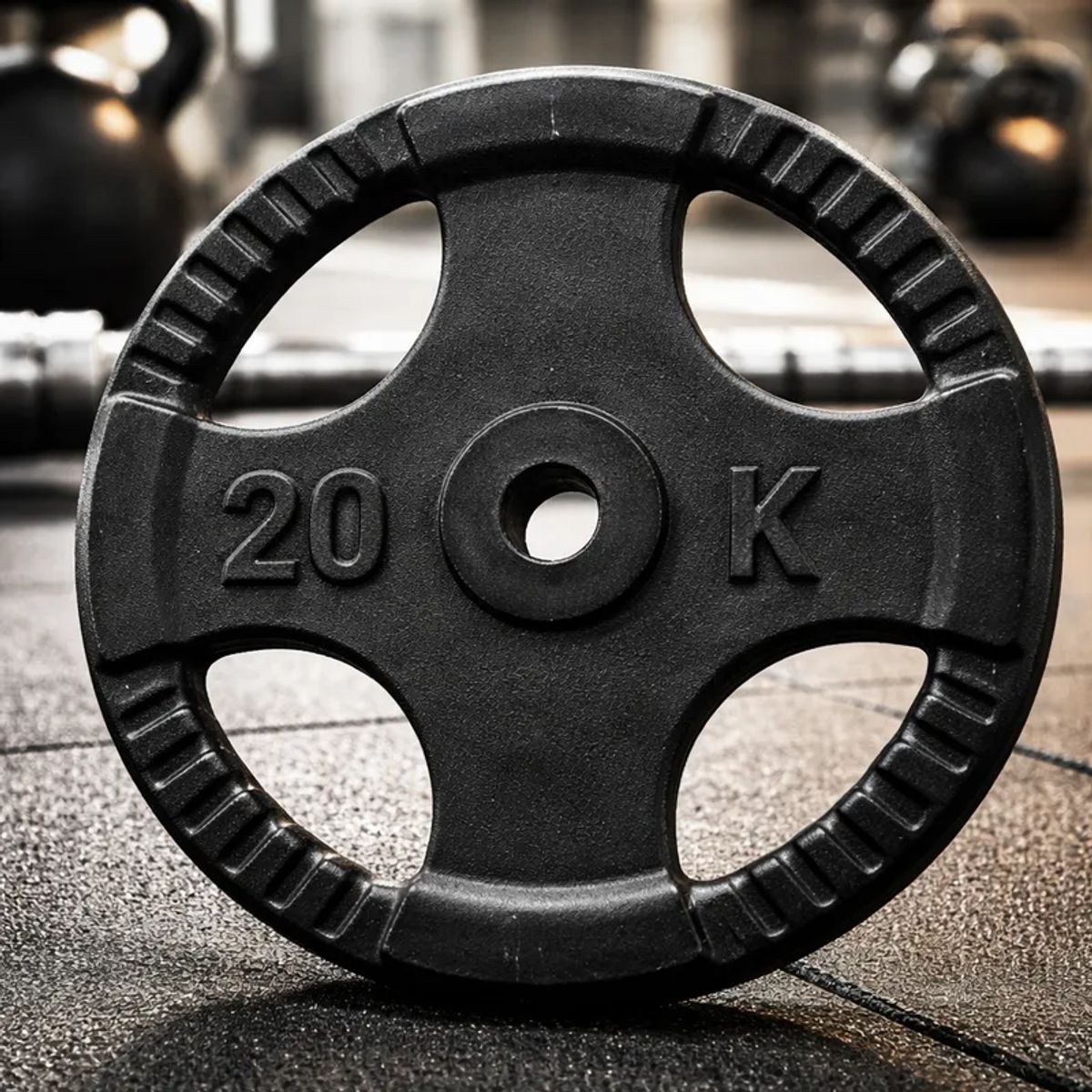 GENERICO - Discos Pesas Para Barra  Volante Par 20 Kg  Total 40 Kg