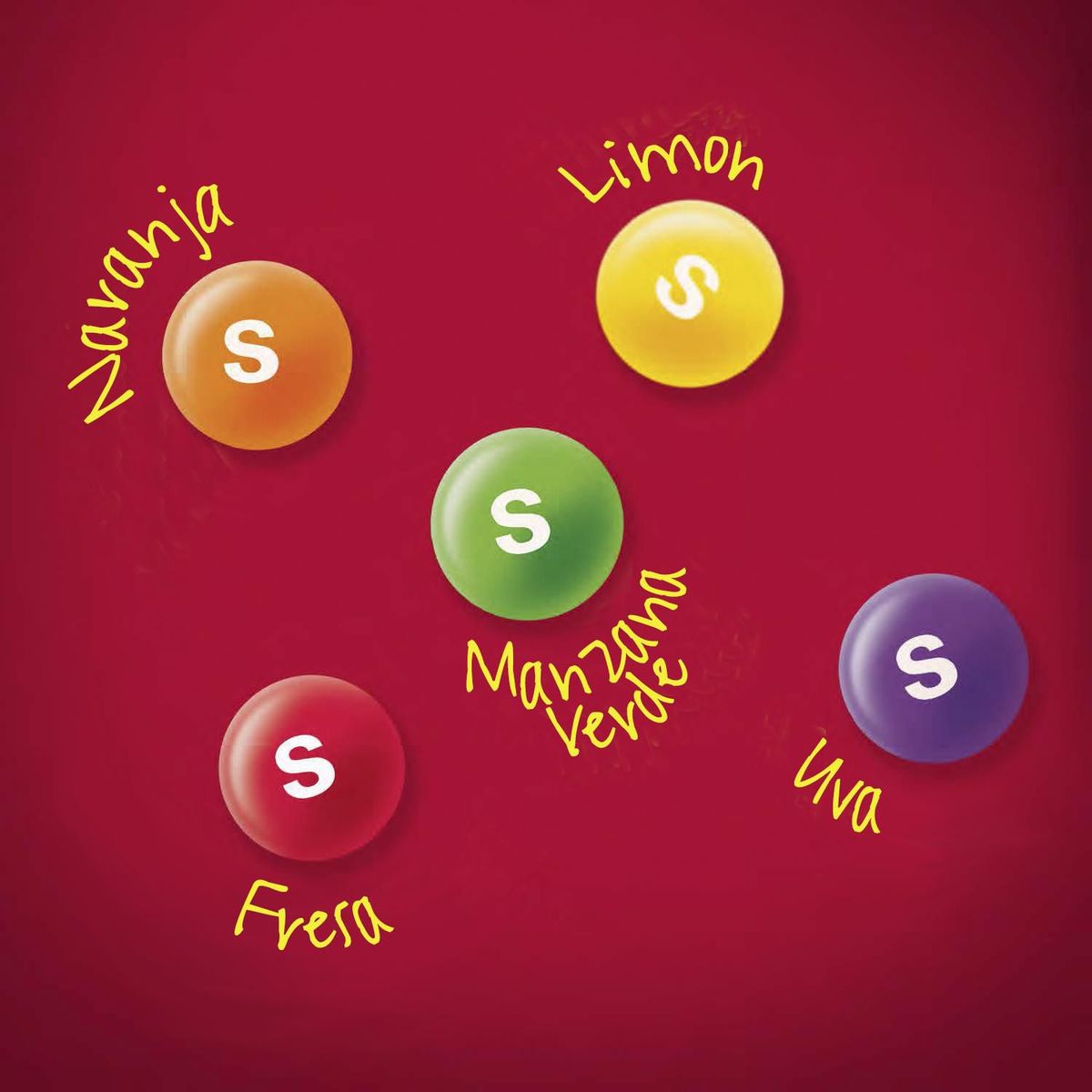 SKITTLES - Skittles dulces de frutas 61.5 g