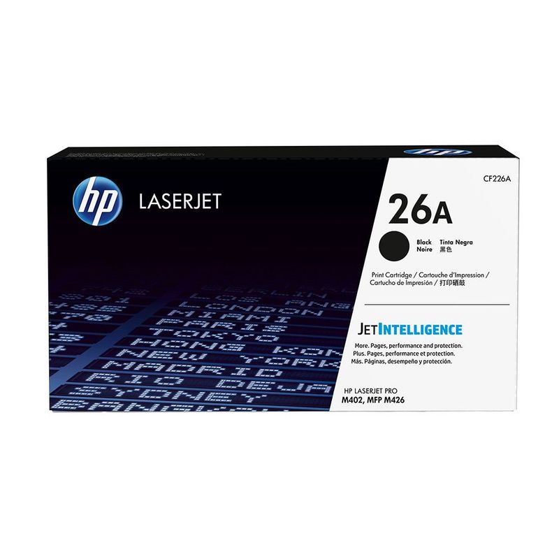 HP - Cartucho de Tóner HP 26A Negro Laserjet Original CF226A