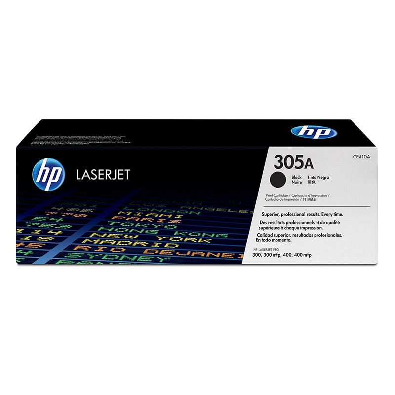 HP - Cartucho de Tóner HP 305A Negro Laserjet Original CE410A