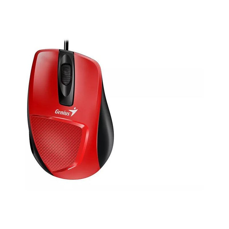 GENIUS - Mouse alambrico diseño ergonomico genius dx-150x rojo