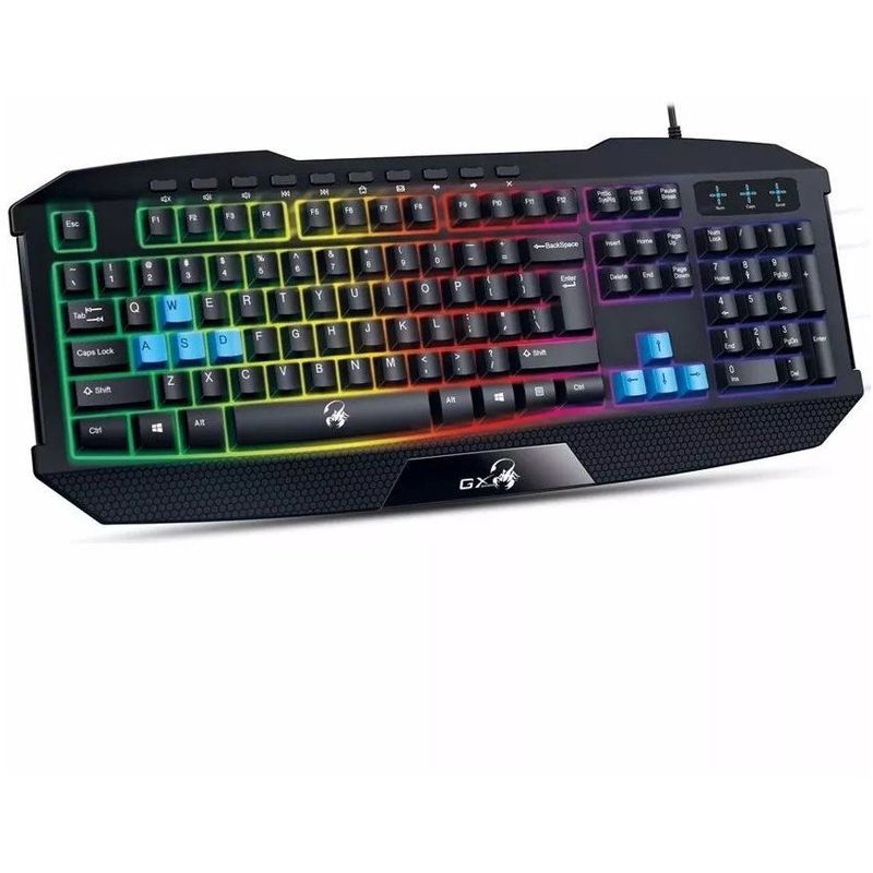GENIUS - Teclado gamer genius retroiluminado scorpion k215 con ñ