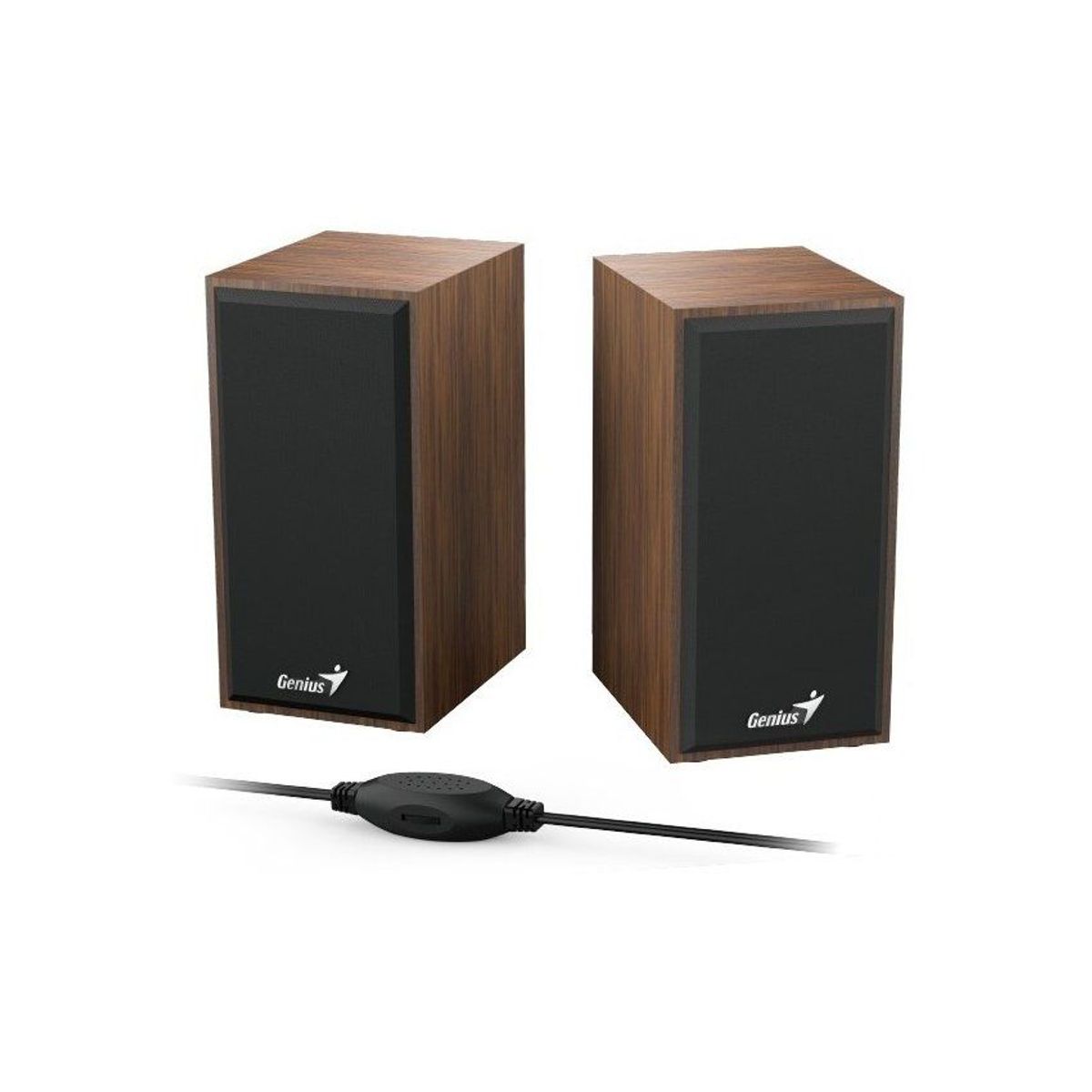 GENIUS - Parlantes genius sp-hf180 madera 6 wats 3.5 mm factura legal