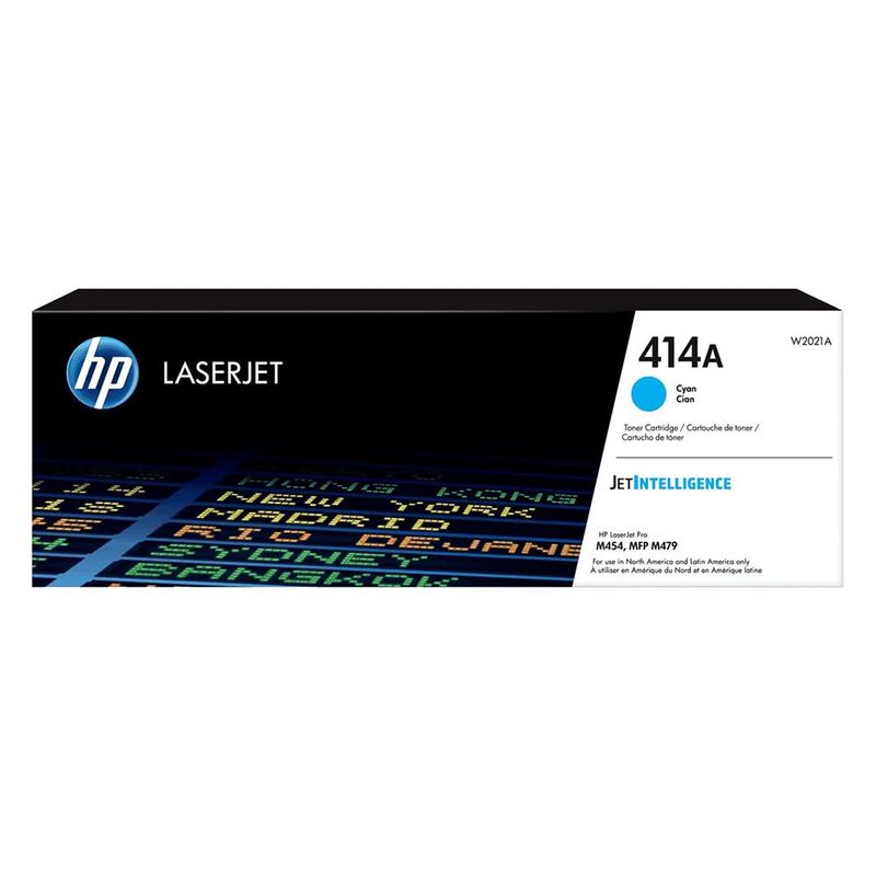 HP - Cartucho de tóner original HP LaserJet 414A Azul W2021A