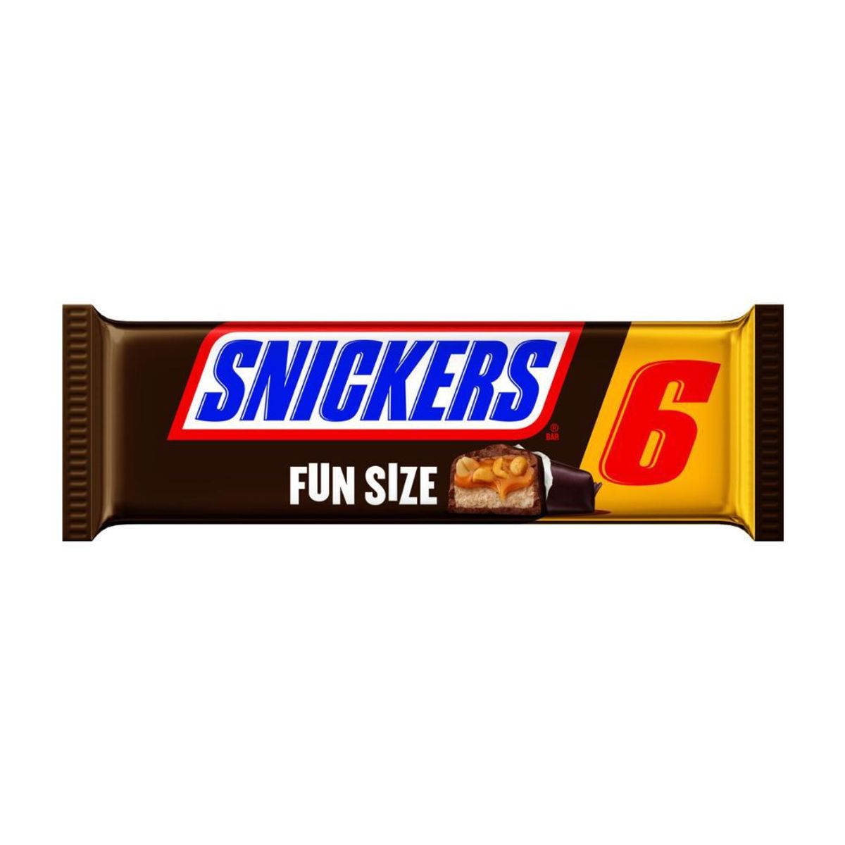 SNICKERS - Snickers Fun Size 6 Barras De Chocolate Y Maní 96.4 G