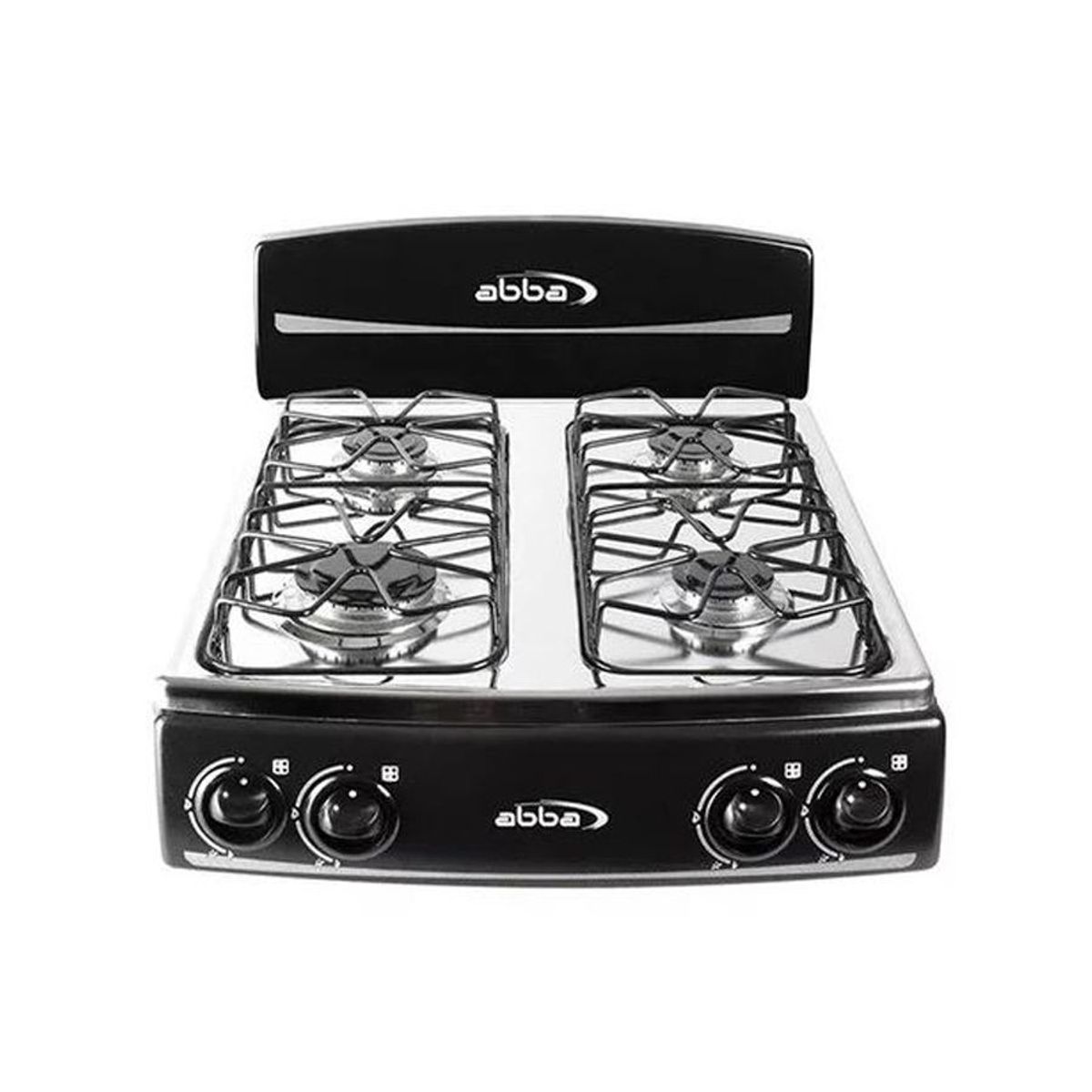 ABBA - Estufa de Mesa Abba 4 Puestos Gas Propano Negro