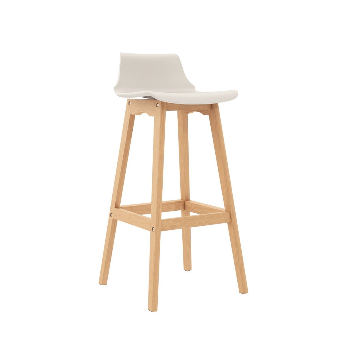 BONNO - Set X 3 Und Banco Para Bar Wood Gris Bonno