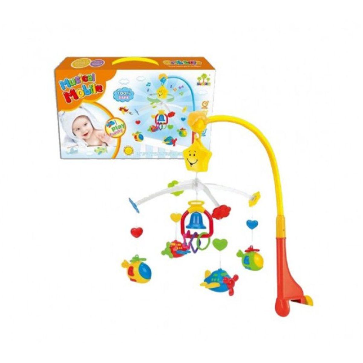 GENERICO - Móvil musical aviones cuna para bebé juguete