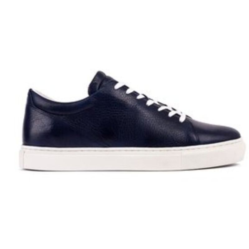 OVERSTATE - Tenis Casuales En Cuero Para Hombre  DE-6903A-3021OV Azul Oscuro