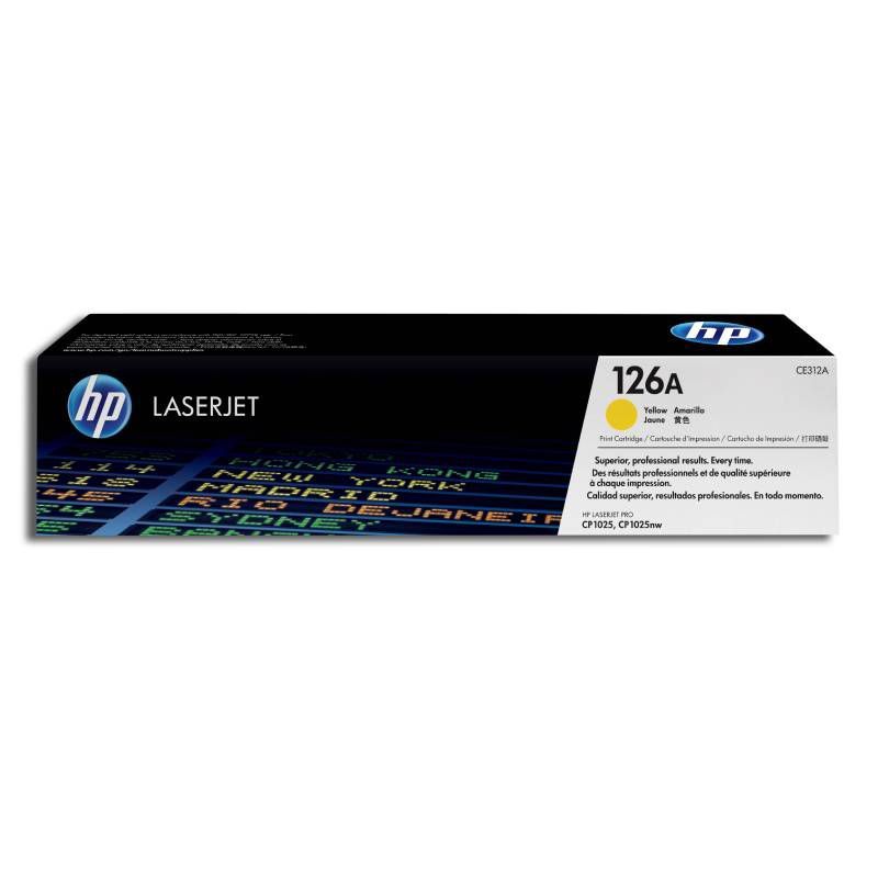 HP - Tóner HP 126A Amarillo Laserjet Original CE312A