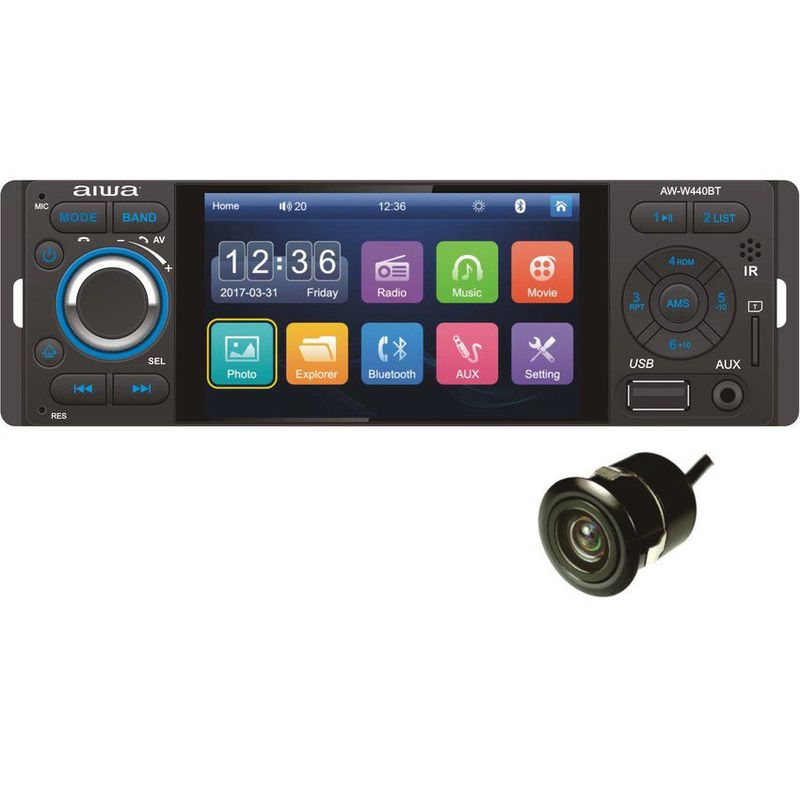 AIWA - Radio Carro Pantalla 4 Bluetooth Mirrorlink Android Aiwa AW-W440BT