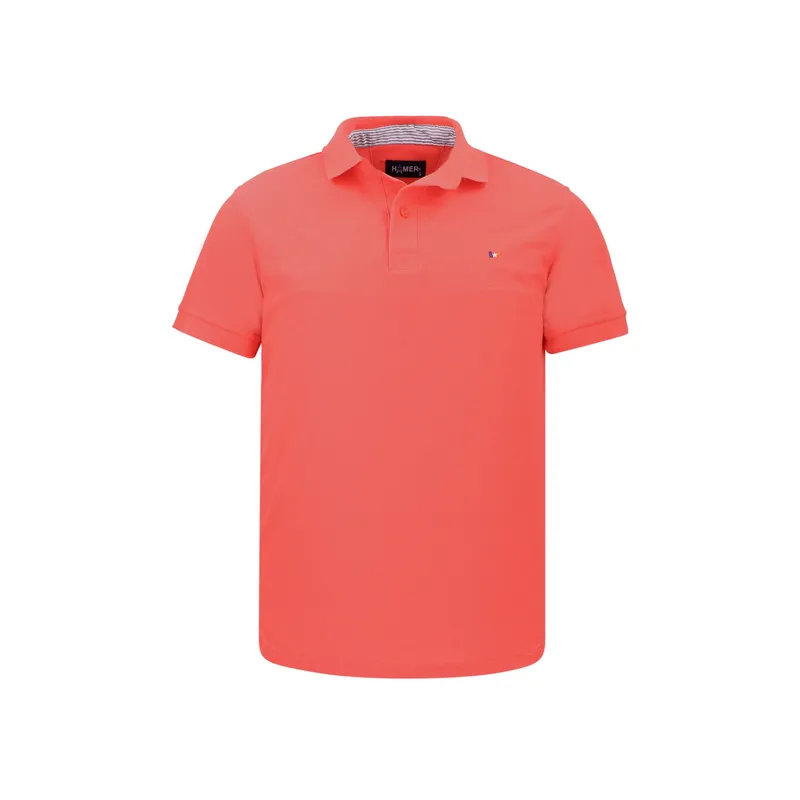 HAMER - Polo Hamer para hombre bordada coral