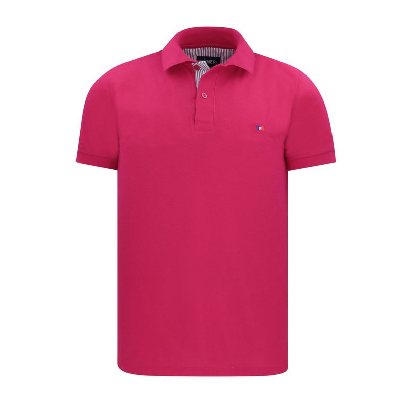 HAMER - Polo Hamer para hombre borada fucsia oscuro