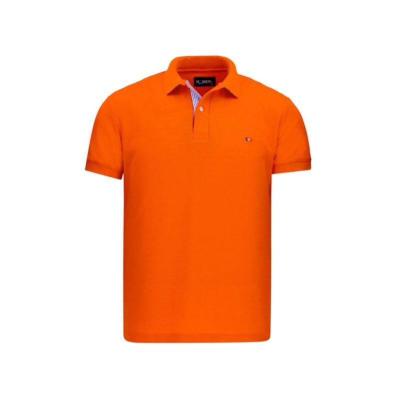 HAMER - Polo Hamer para hombre bordada naranja