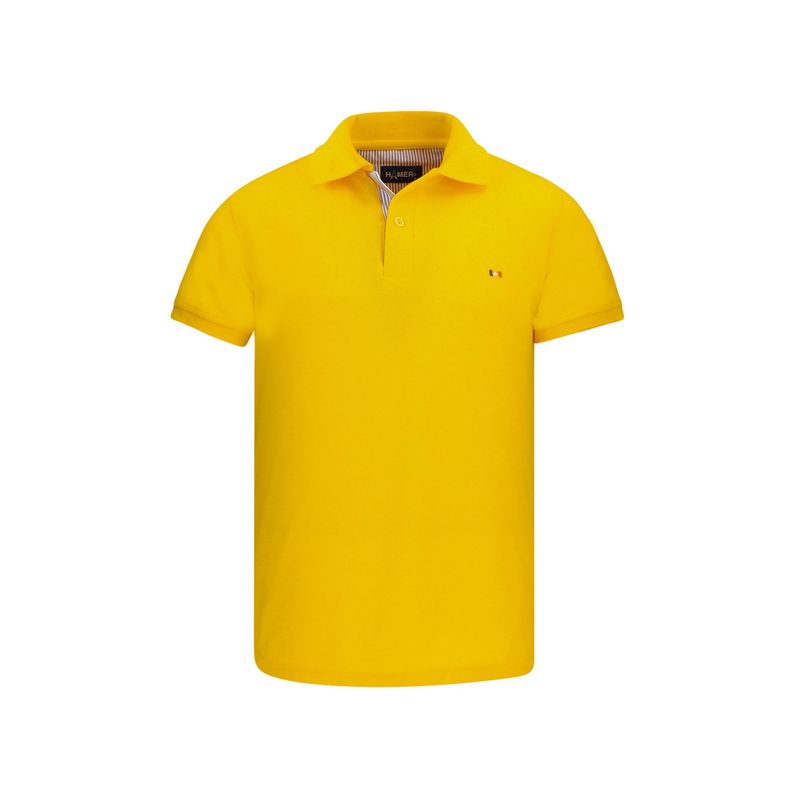 HAMER - Polo Hamer para hombre bordada amarilla
