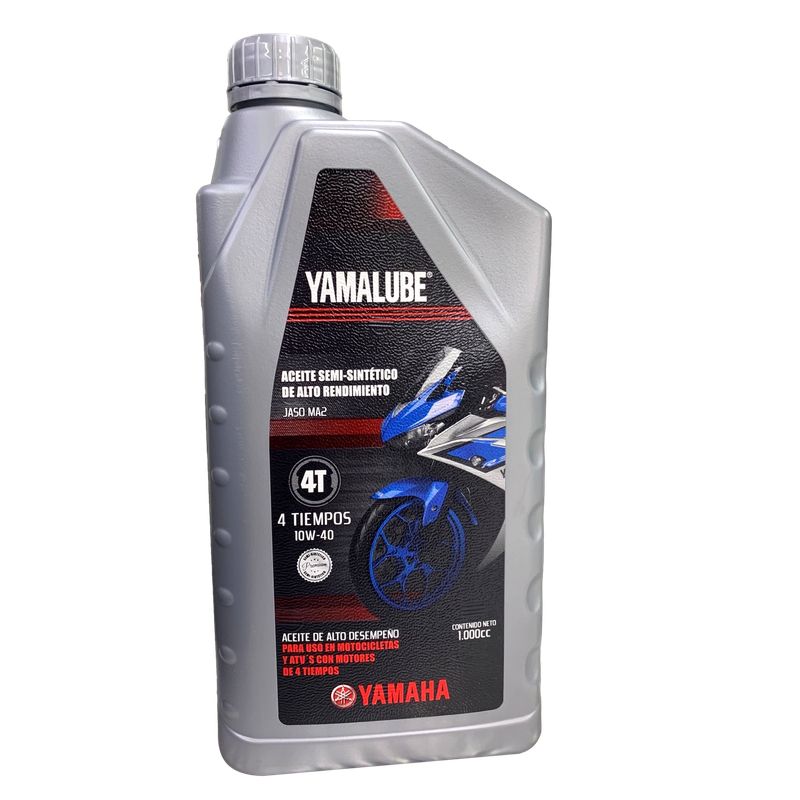 YAMAHA - Aceite de Motor Yamalube 10W40 Semisintetico Plata 4 Tiempos