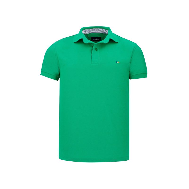 HAMER - Polo Hamer para hombre bordada verde