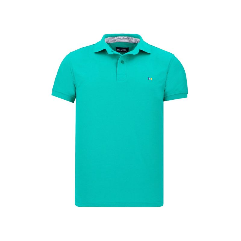 HAMER - Polo Hamer para hombre bordada verde menta