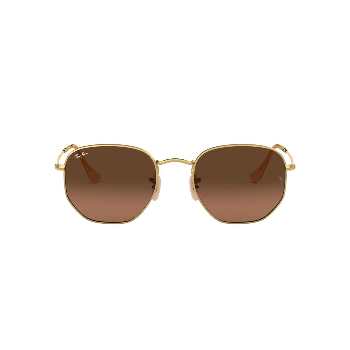 RAY BAN - Gafas de Sol Ray-Ban Hexagonal RB3548 Marrón Hombre y Mujer