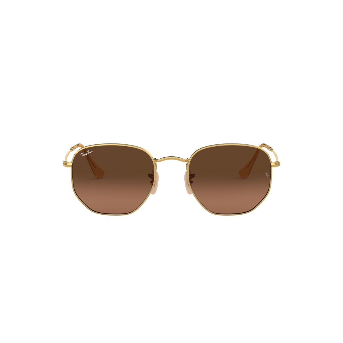 RAY BAN - Gafas de Sol Ray-Ban Hexagonal RB3548 Marrón Hombre y Mujer