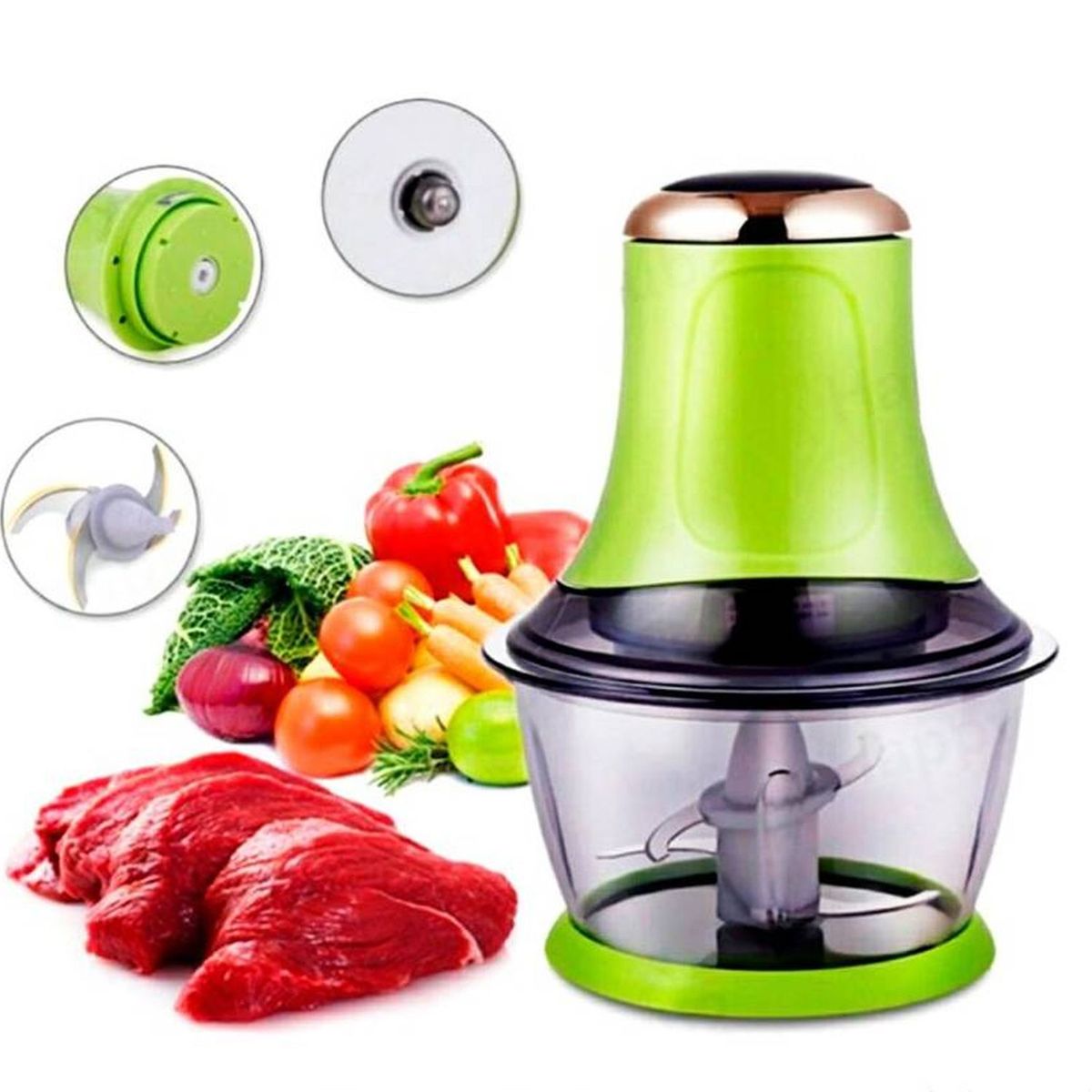 ONE PIXEL - Picador Electrico Carne Verduras Acero Inoxidable ONE PIXEL.