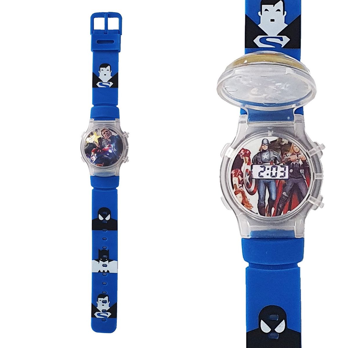 DAYOSHOP - Reloj Niños Digital Luces Tapa Infantil Niños Niñas