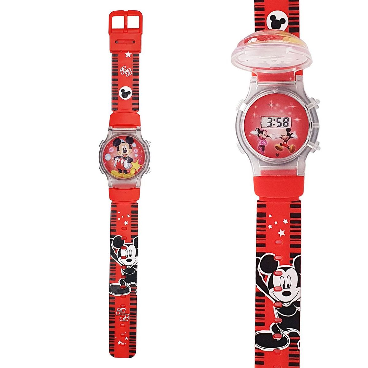 DAYOSHOP - Reloj Niños Digital Luces Tapa Infantil Niños Niñas