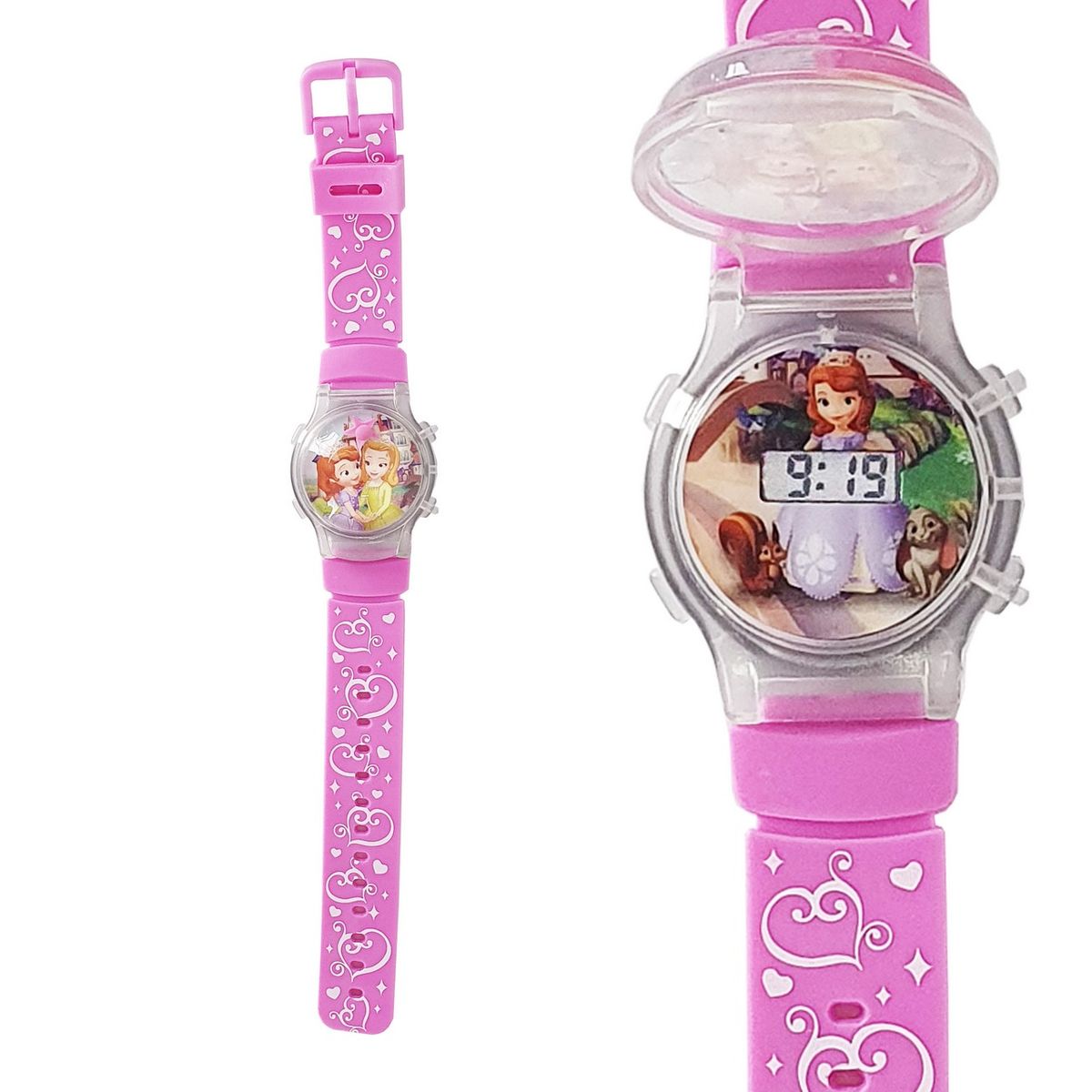 DAYOSHOP - Reloj Niños Digital Luces Tapa Infantil Niños Niñas