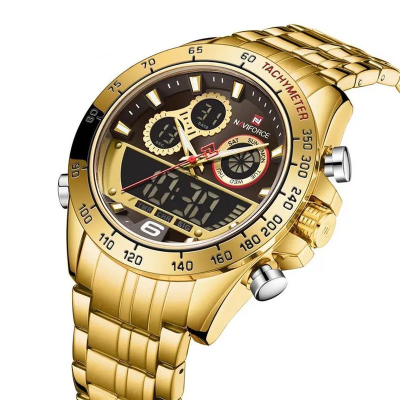 NAVIFORCE - Reloj Naviforce Original Nf 9188 Plateado Mas Estuche
