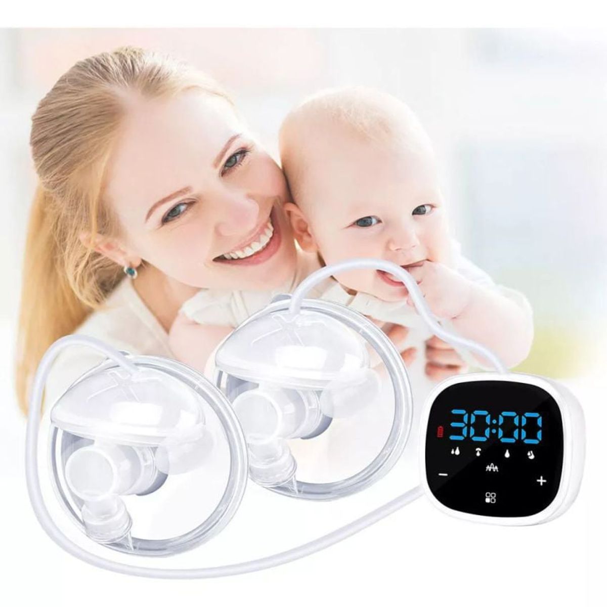 CARER SPARK - Dobles Extractores De Leche Materna Libre BPA Con Repuestos