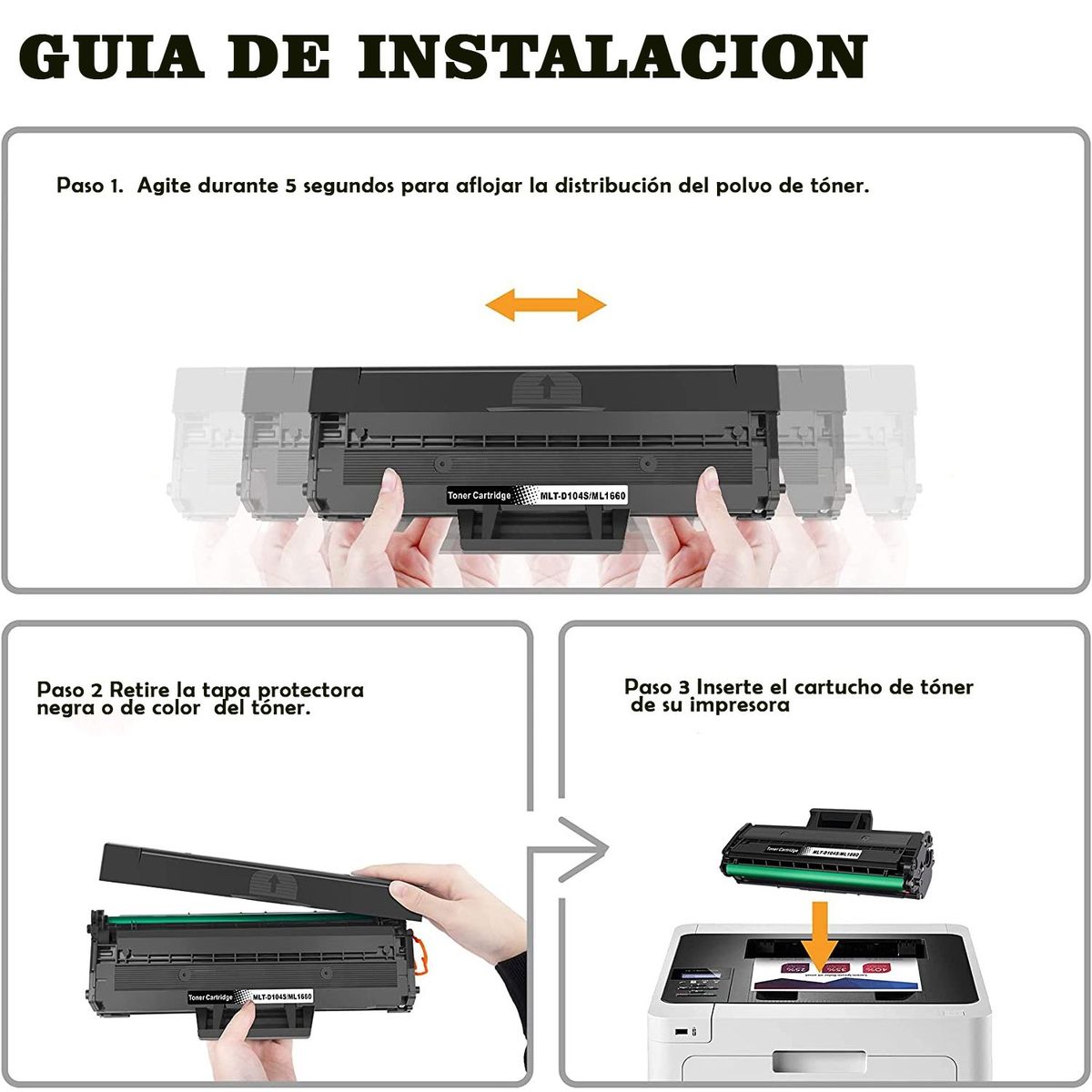 GENERICO - Toner Compatible MLT-104S Negro Impr ML-1660 ML-1665SCX-3200SCX-3205