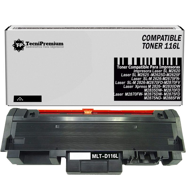 GENERICO - Toner Compatible MLT-D116S Negro Impre  SL-M2835DW,SL-M2885FW