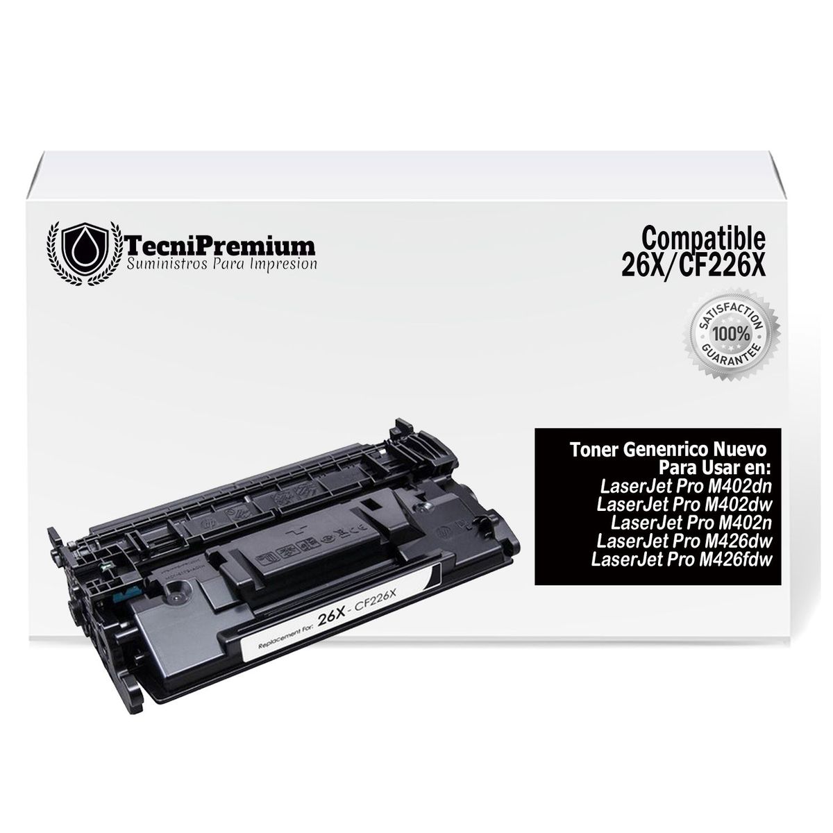 GENERICO - Toner Compatible CF226X Negro Impre LaserJet Pro M402dn M402dw M402n
