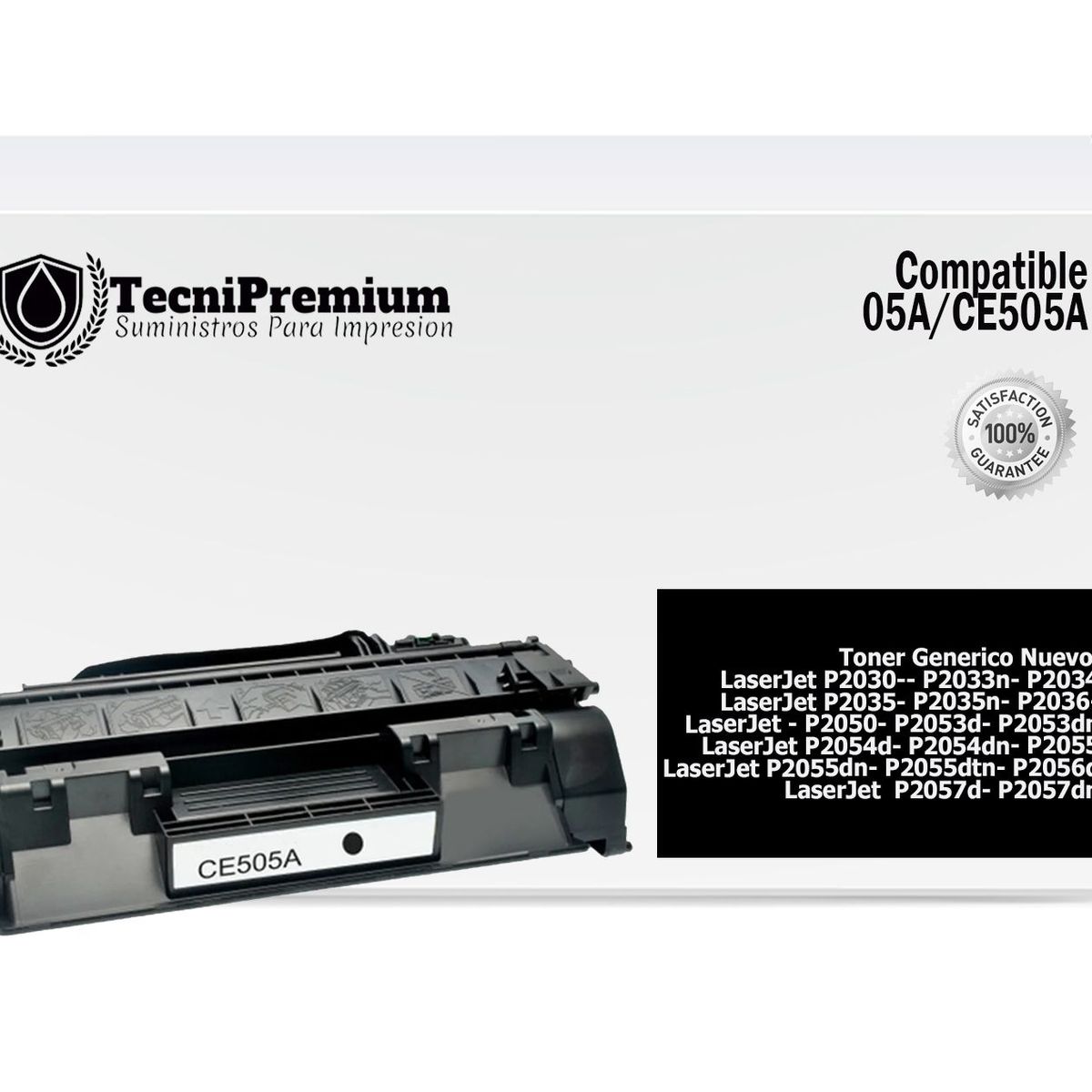 GENERICO - Toner Compatible CE505A Negro Impre Laserjet P2035 P2050 P2055