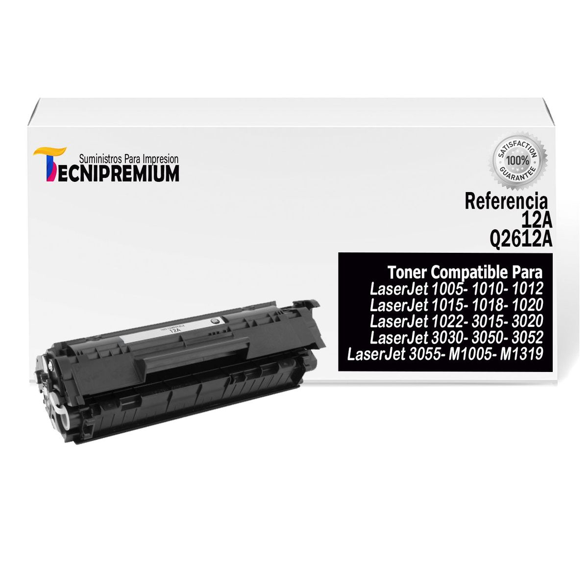 GENERICO - Toner Compatible Q2612A Negro Impre LaserJet 1005, 1010, 1012, 1015