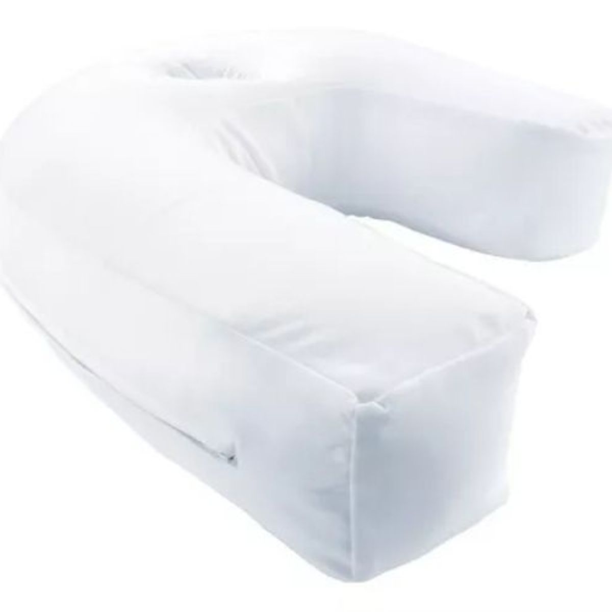 HAPPY BEAR - Almohada Antironquidos 60 x 25 cm Blanco Liso Bastón..