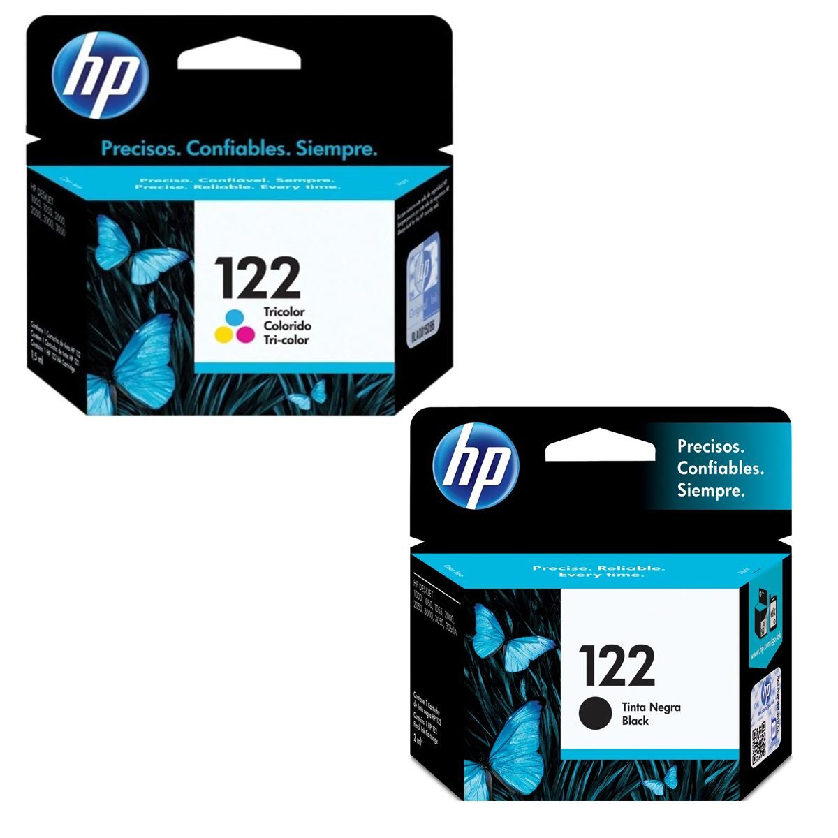 HEWLETT PACKARD - Kit 2 Cartuchos Hp 122 Negro Y Hp 122 Color