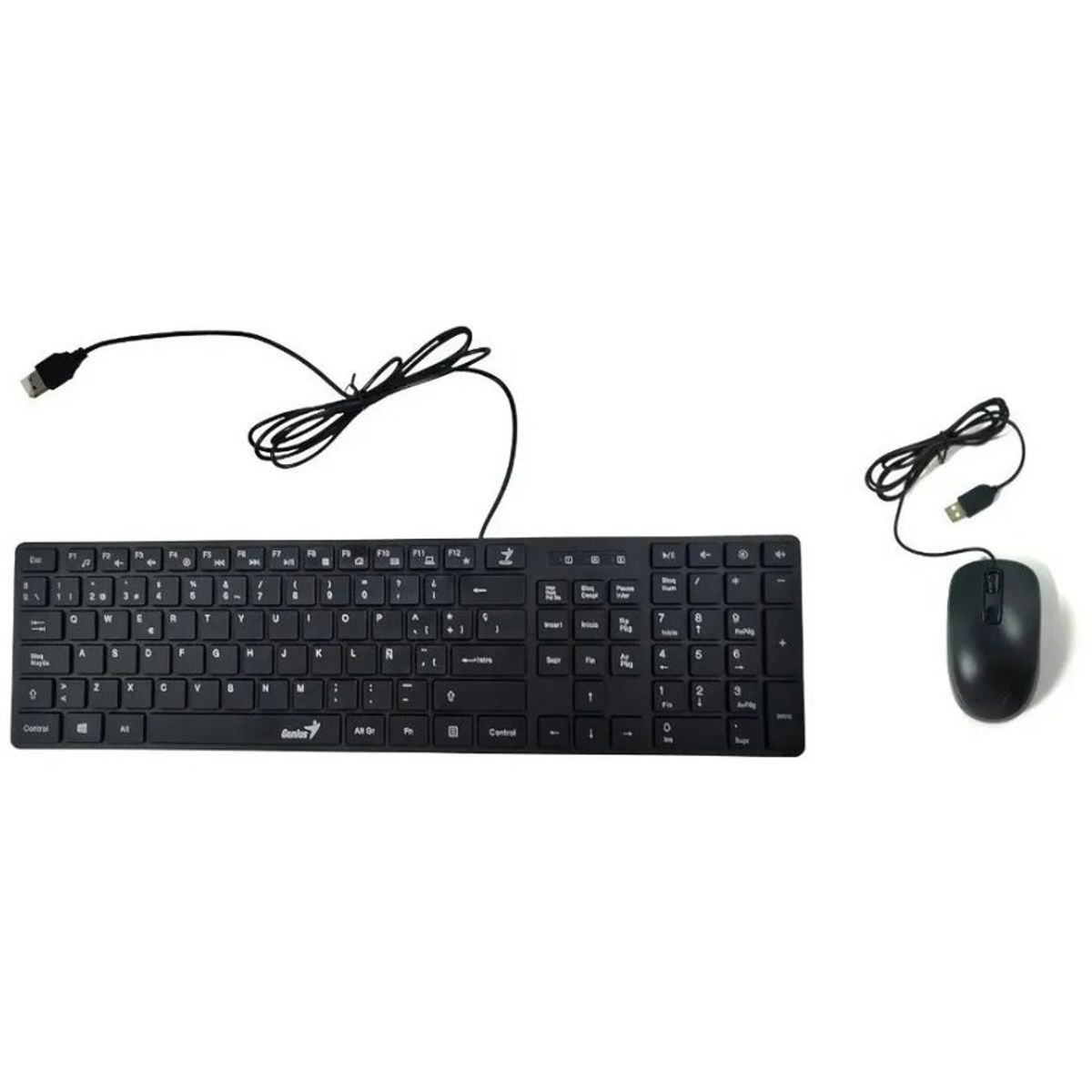 GENIUS - Combo teclado y mouse genius slimstar c126 usb alambrico