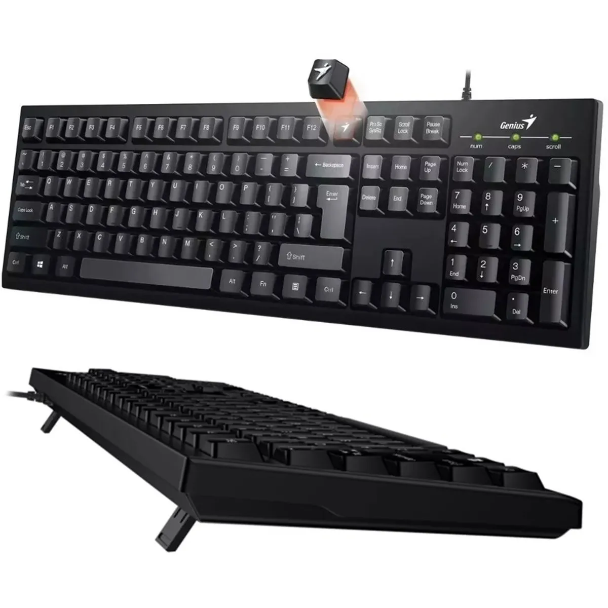 GENIUS - Teclado genius usb smart kb-100 negro con letra ñ