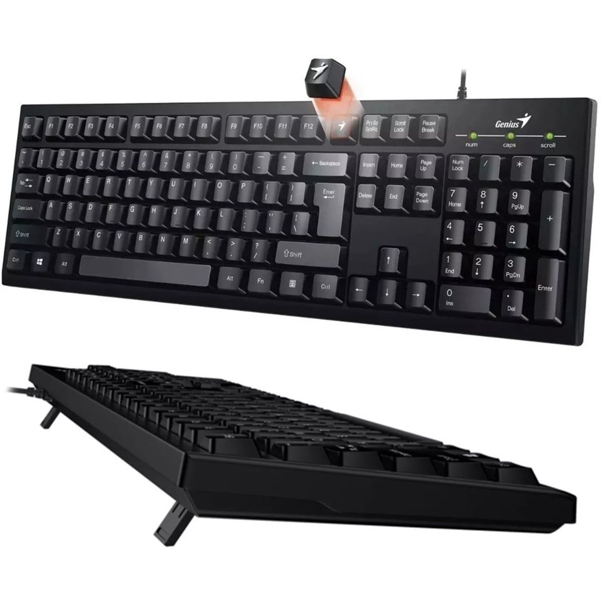 GENIUS - Teclado genius usb smart kb-100 negro con letra ñ