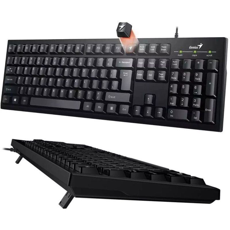 GENIUS - Teclado genius usb smart kb-100 negro con letra ñ