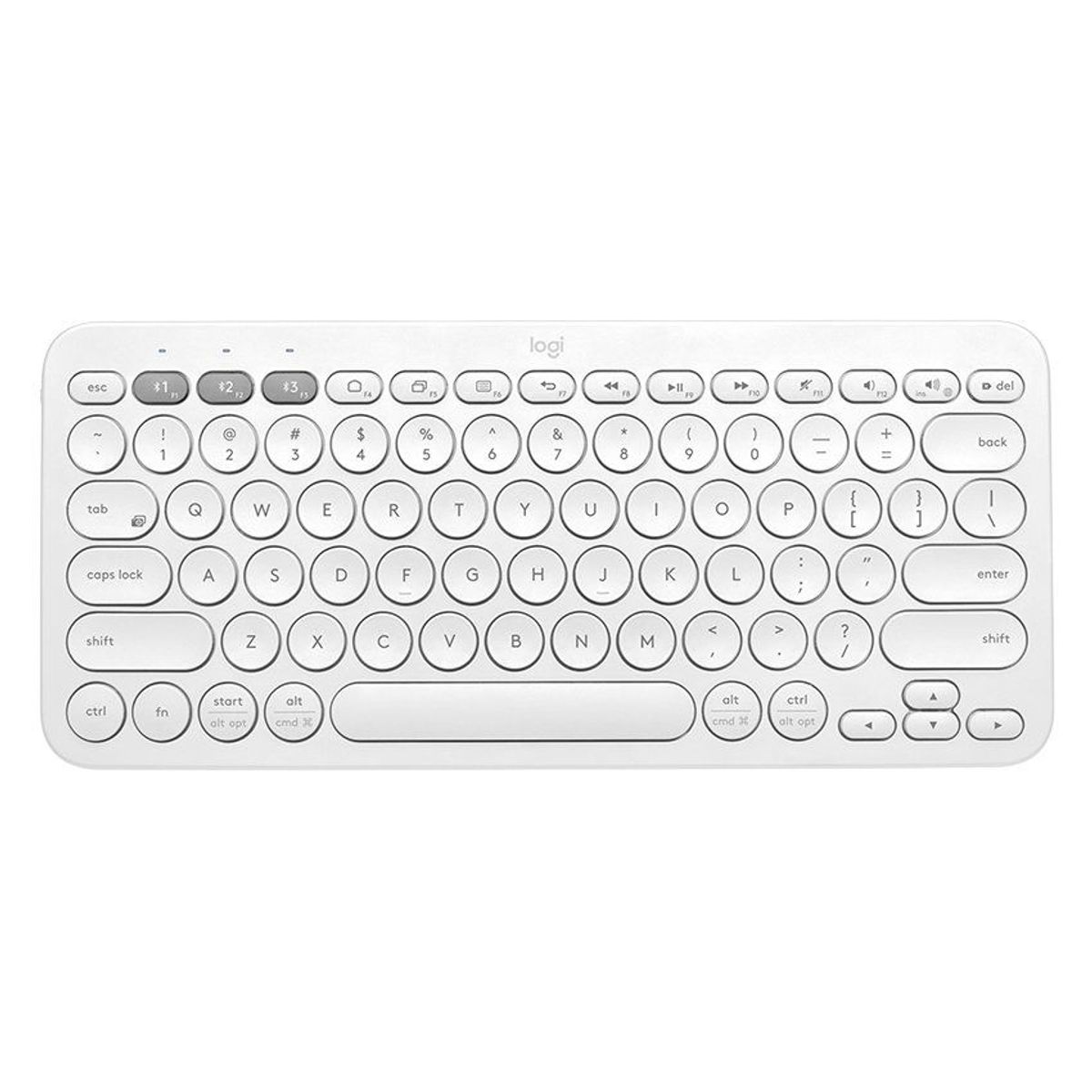 LOGITECH - Teclado bluetooth multi-dispositivos logitech k380 blanco 920-011784