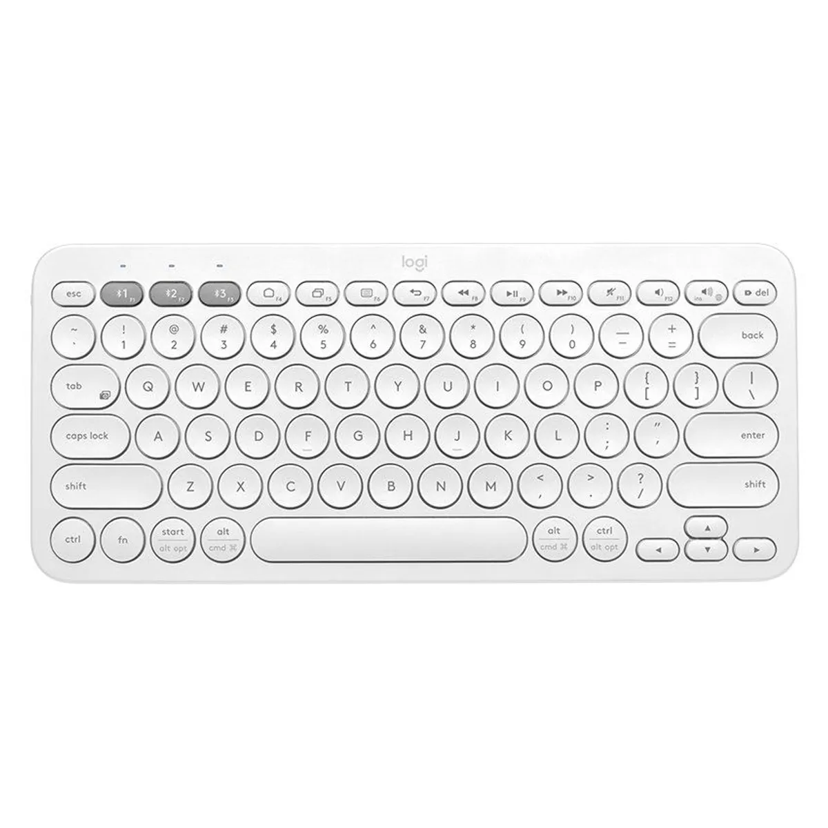 LOGITECH - Teclado bluetooth multi-dispositivos logitech k380 blanco 920-011784