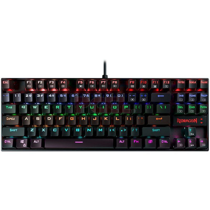 REDRAGON - Teclado redraron gamer kumara rainbow K552-KR-SP switch rojo