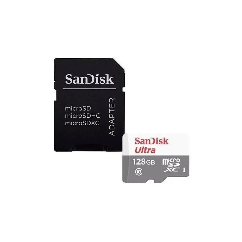 SANDISK - Memoria sandisk micro sd sdsqunr-128g c10 100 mb/seg