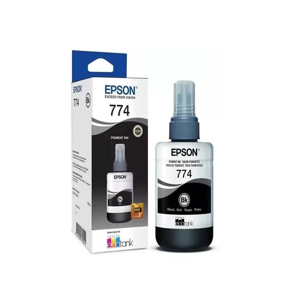 EPSON - Tinta Original 774 Para Epson EcoTank L655 L606 L656 L1455 M200