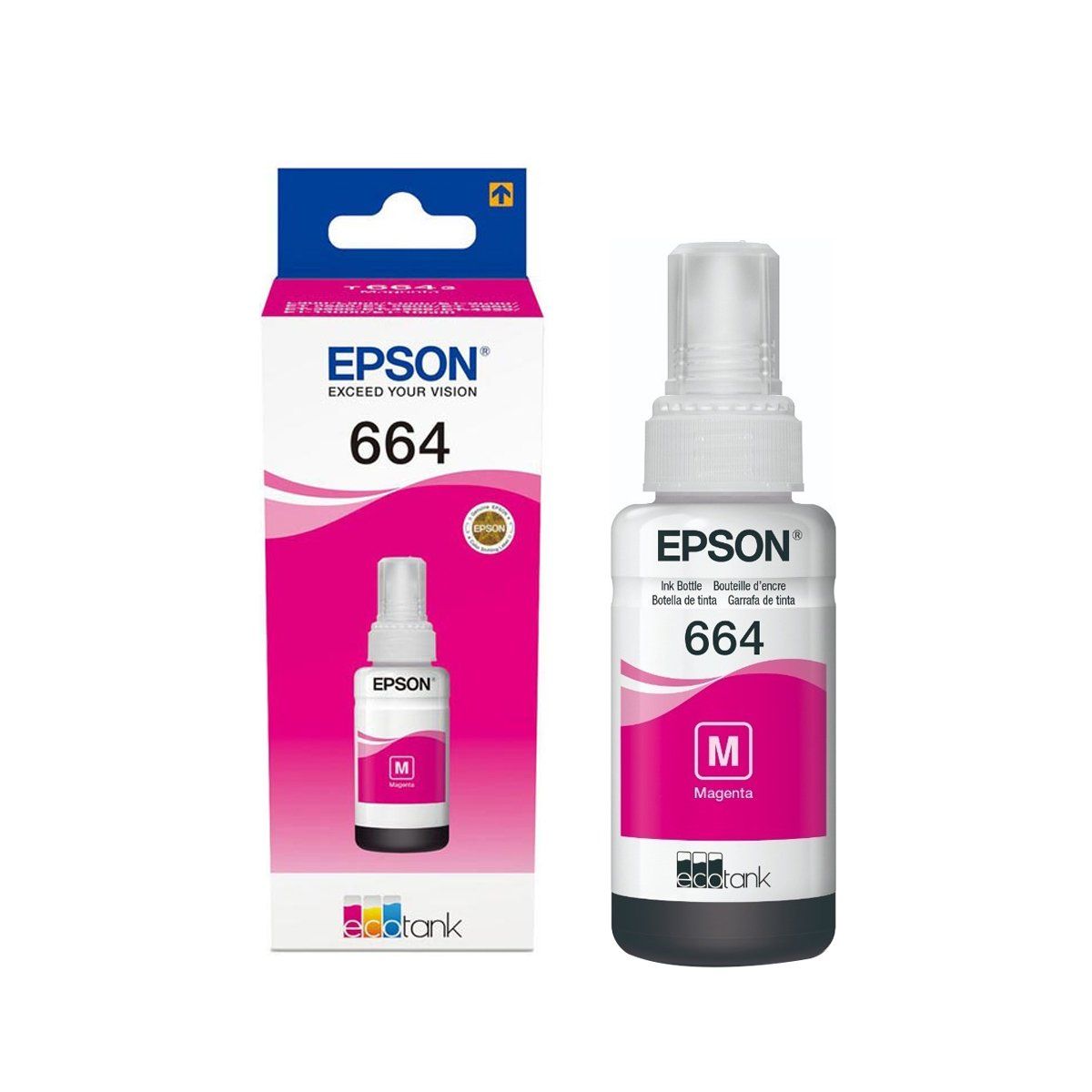 EPSON - Tinta Epson 504 Magenta Original Para L4150 L4160 L6161 L6171 L6191